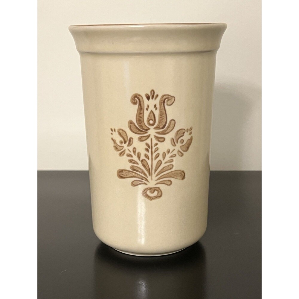 Pfaltzgraff Village Standard Utensil Crock #500 Straight Side Utensils Holder
